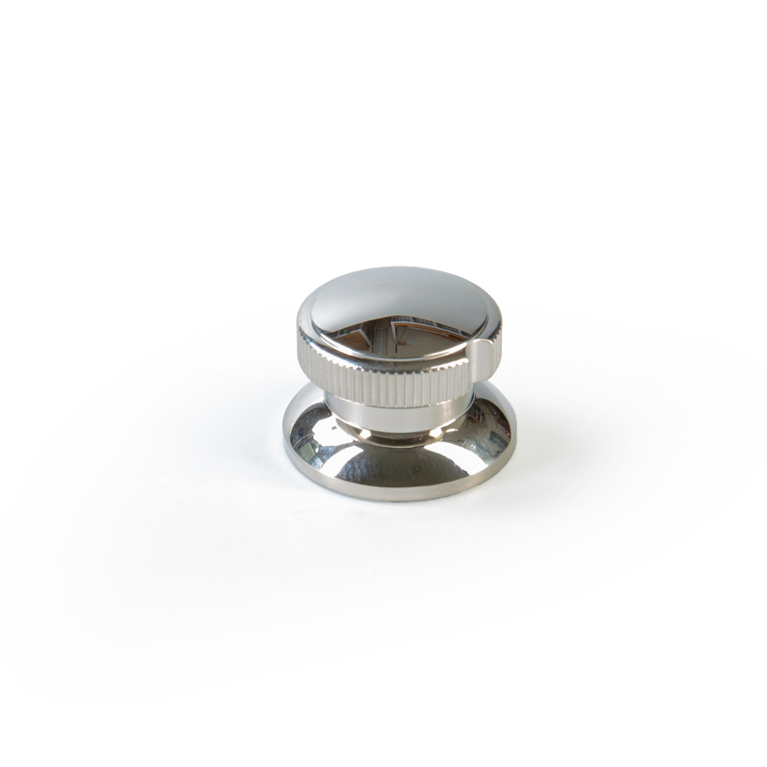 goldo flite lite knob top angled view nickel