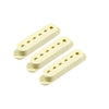 Set of 3 Plastic Pickup Covers for Stratocaster - Vintage Cream