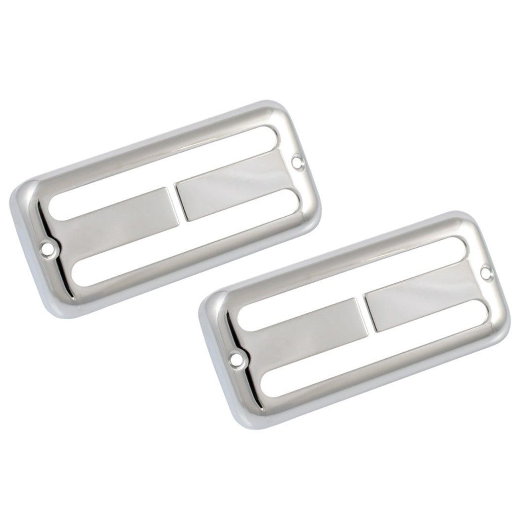 Chrome Filtertron-style Pickup Cover Set