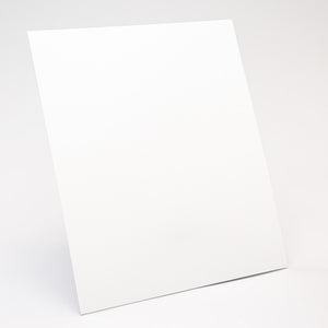 White Rectangular Pickguard Blank with Adhesive Backing