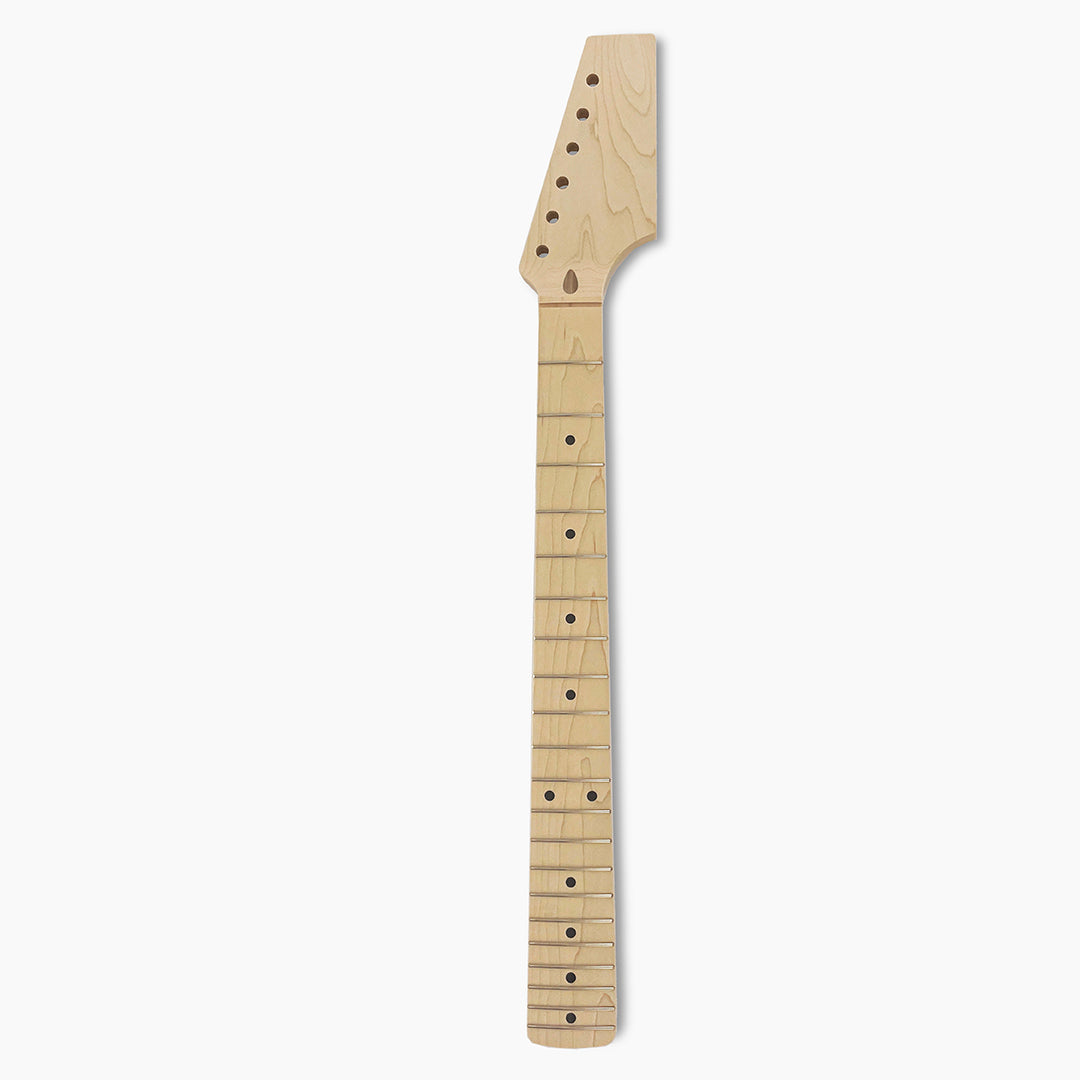 Paddle Head Neck, Maple, 21 Fret, Strat Heel