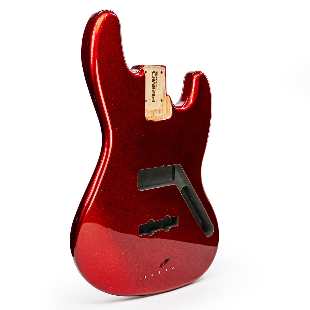 PRiMO Replacement Jazz Bass Body - Red Sparkle - Right