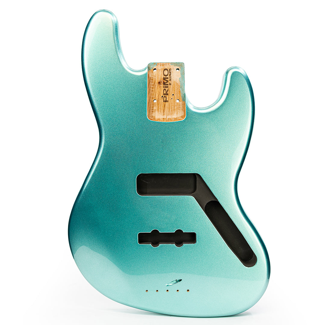 PRiMO Replacement Jazz Bass Body - Mystic Teal - Front