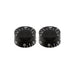 2 black volume knobs
