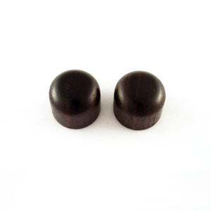 Allparts Dark Wooden Dome Knobs (2 pcs)
