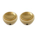 two teacup style knobs