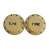Set of 2 Plastic Tone Knobs for Stratocaster - Cream