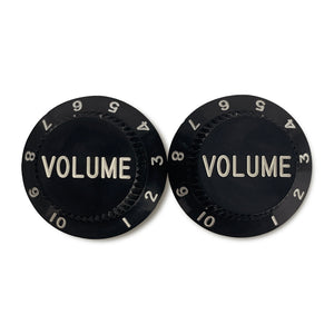 Set of 2 Plastic Volume Knobs for Stratocaster
