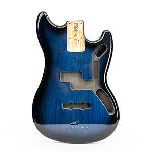 PRiMO Replacement Mustang Bass Body - Midnight Ocean Burst - Front