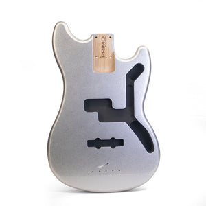 PRiMO Replacement Mustang Bass Body - Silver Sparkle - Front
