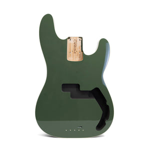 PRiMO Replacement Precision Bass Body - Burnt Sage w/ Cream Binding - Front