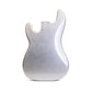 PRiMO Replacement Precision Bass Body - Silver Sparkle - Back