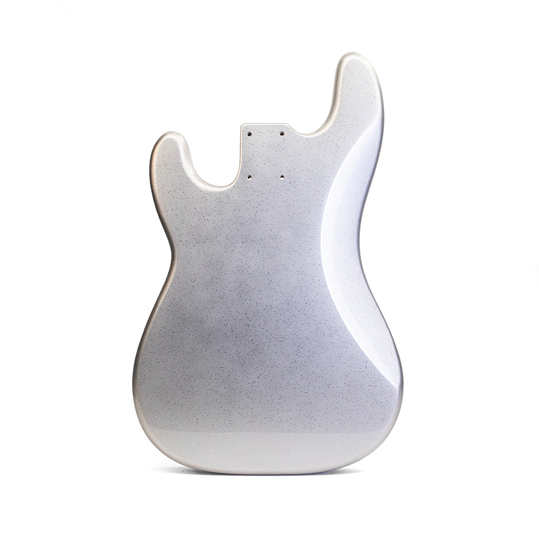 PRiMO Replacement Precision Bass Body - Silver Sparkle - Back
