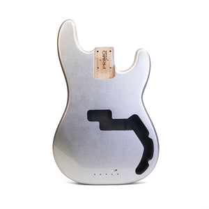 PRiMO Replacement Precision Bass Body - Silver Sparkle - Front