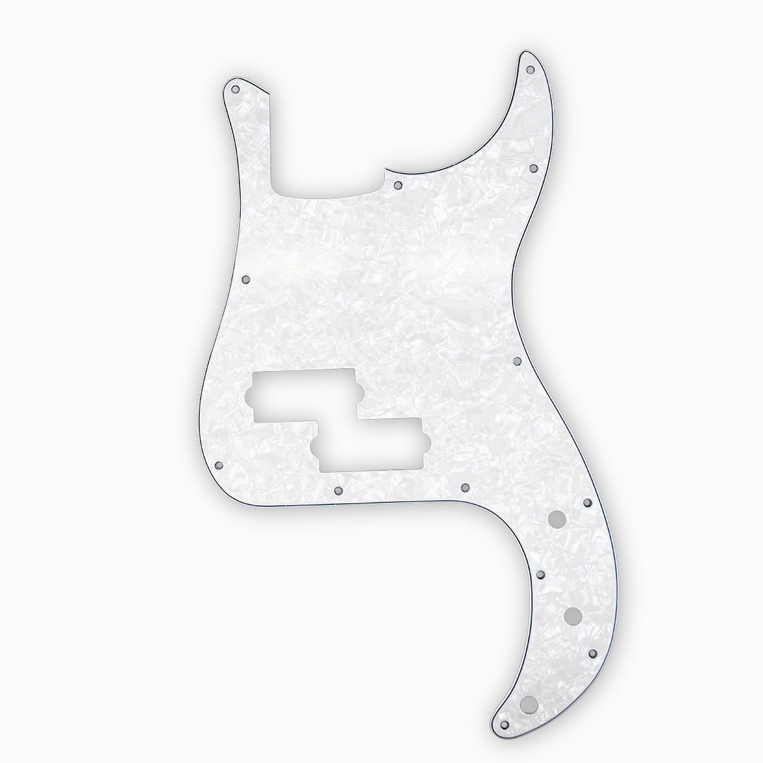 PRiMO Precision Bass Pickguard - White Pearloid