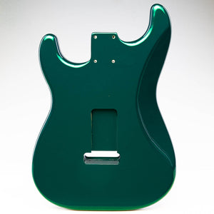 primo forest green strat body back view