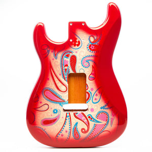 primo fiesta paisley strat body back view