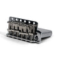 goldo strat trem with steel block front angled view chrome