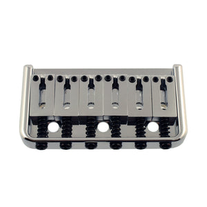 non-trem hardtail strat bridge top view chrome