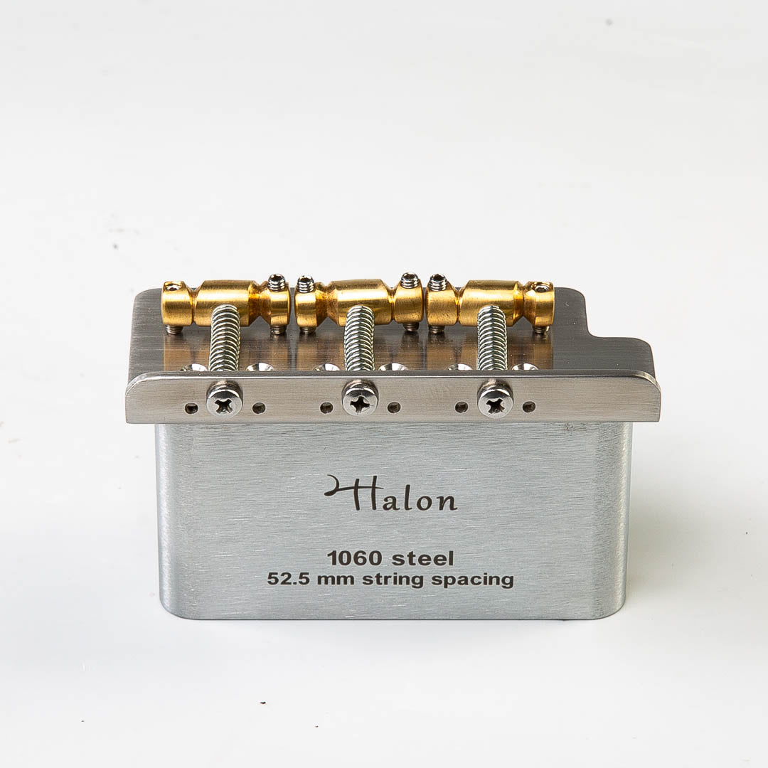 halon strat trem with tele-type saddles back view, chrome