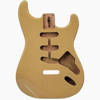 strat body blonde front view