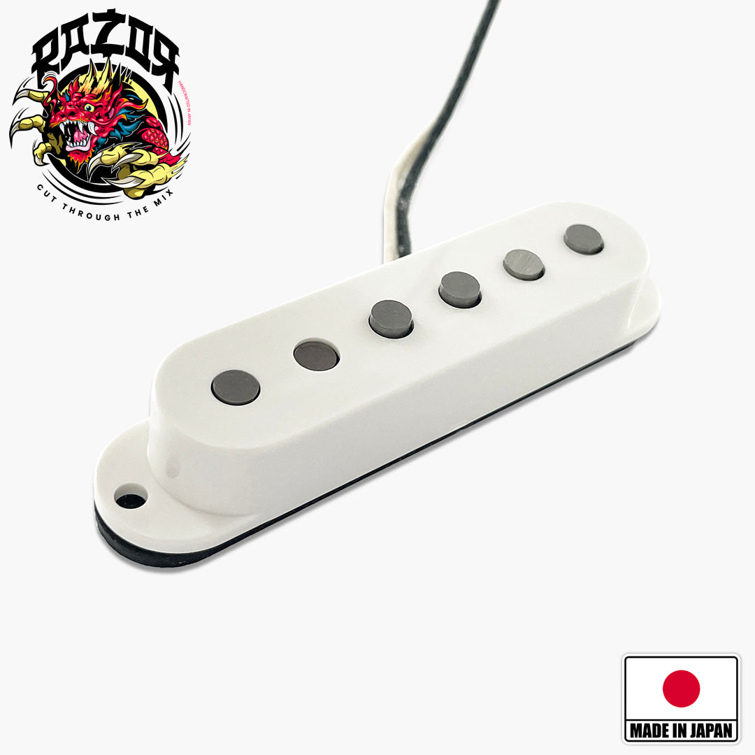 Razor® Mangetsu Full Moon Neck Pickup For Stratocaster® - White