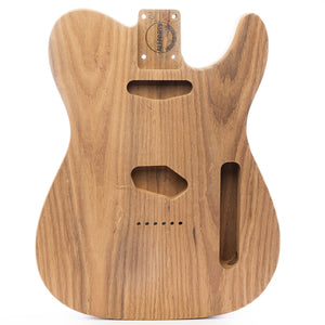 ap select roasted ash and paulonia tele body front view