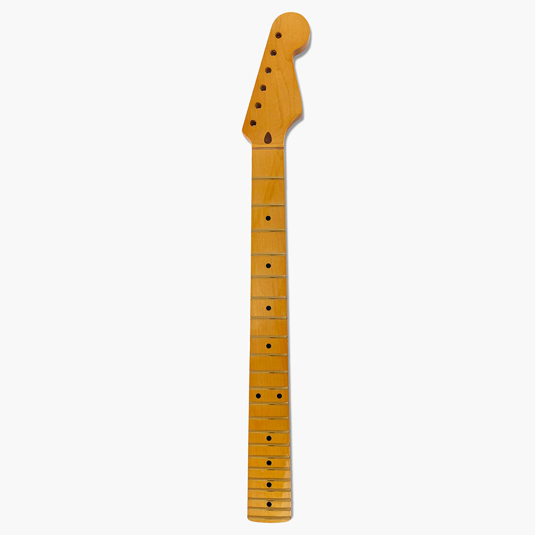 strat neck maple front view