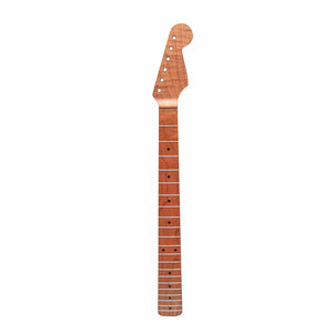 roasted maple strat neck front view