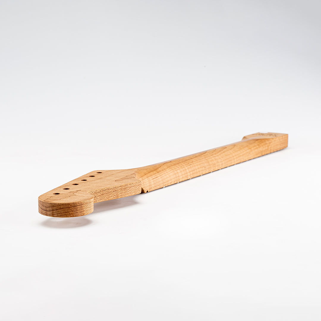 neck headstock treble side back view