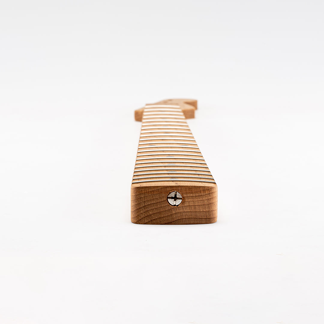 neck heel side view