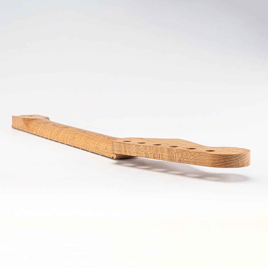 neck headstock bass side back view