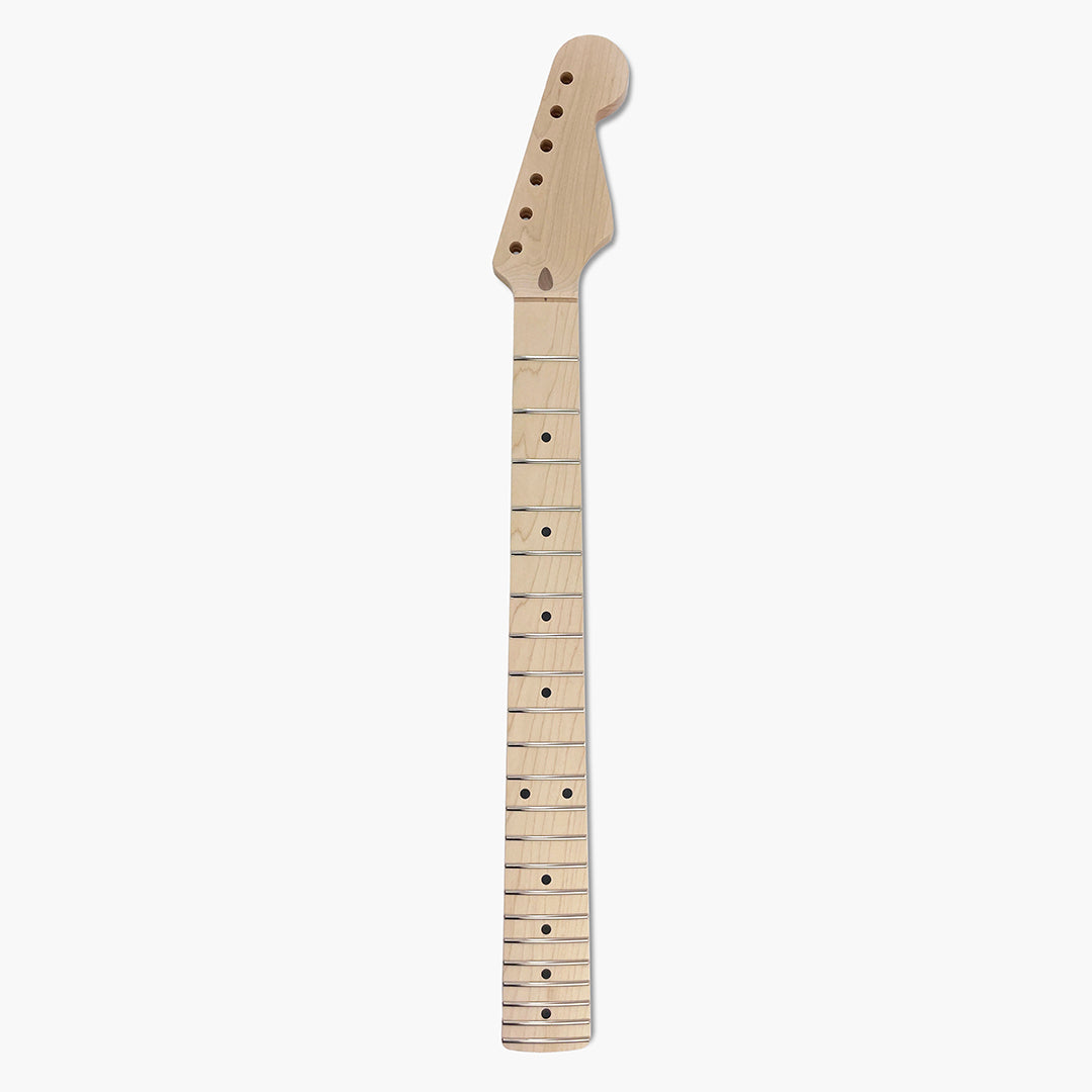 strat neck maple front view