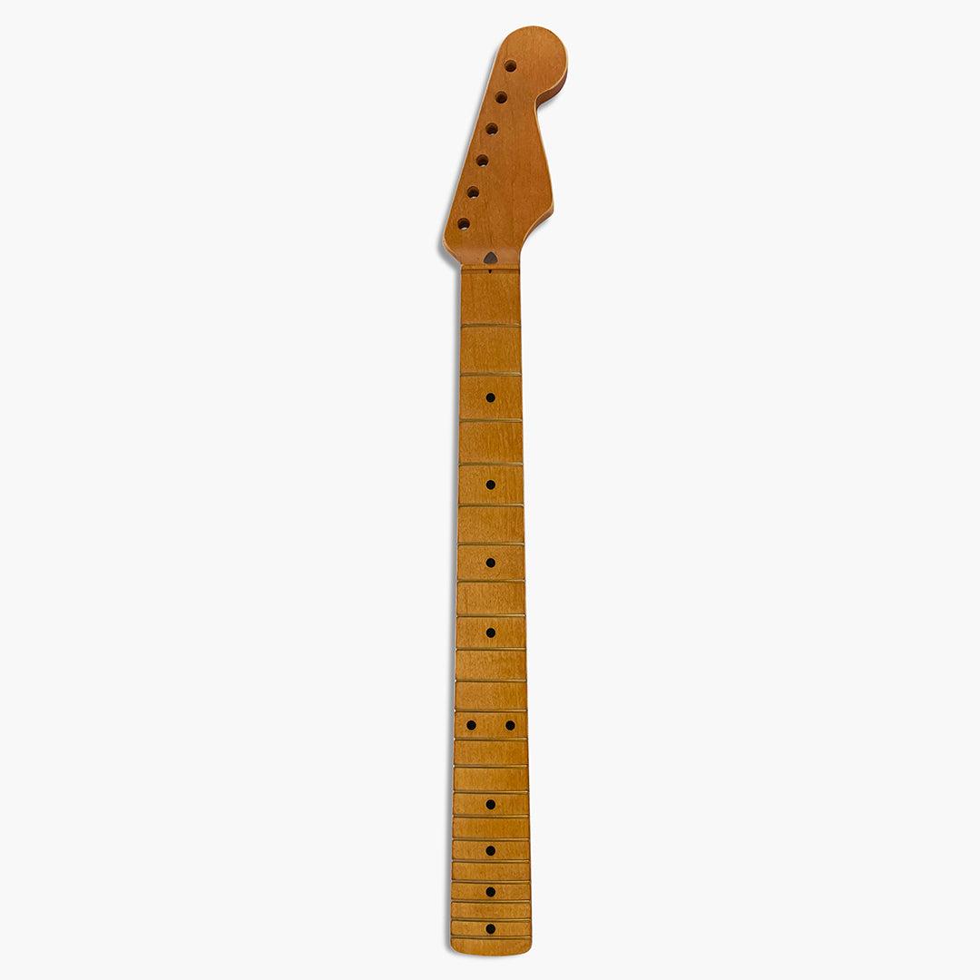 strat neck maple aged front view