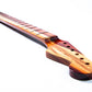 ap select padauk strat neck angled side view