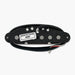 single-space stacked humbucking neck pickup chrome bottom view