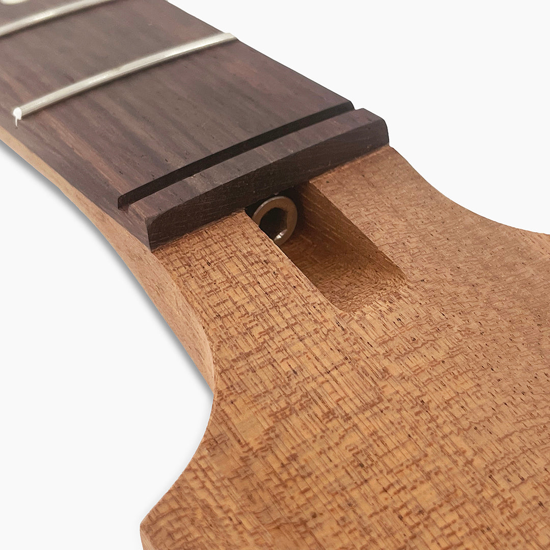 paddle head mahogany truss angled rod view