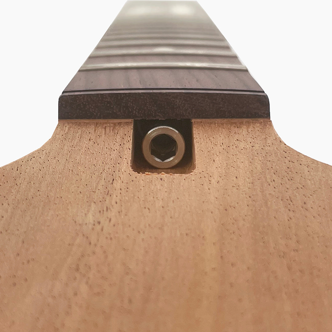 paddle head mahogany truss rod view