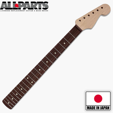 strat neck rosewood front view logo