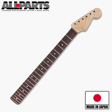 Strat neck rosewood front view logo