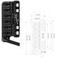 Vega-Trem VT1 Special 6-Screw Tremolo Bridge For Stratocaster Diagram