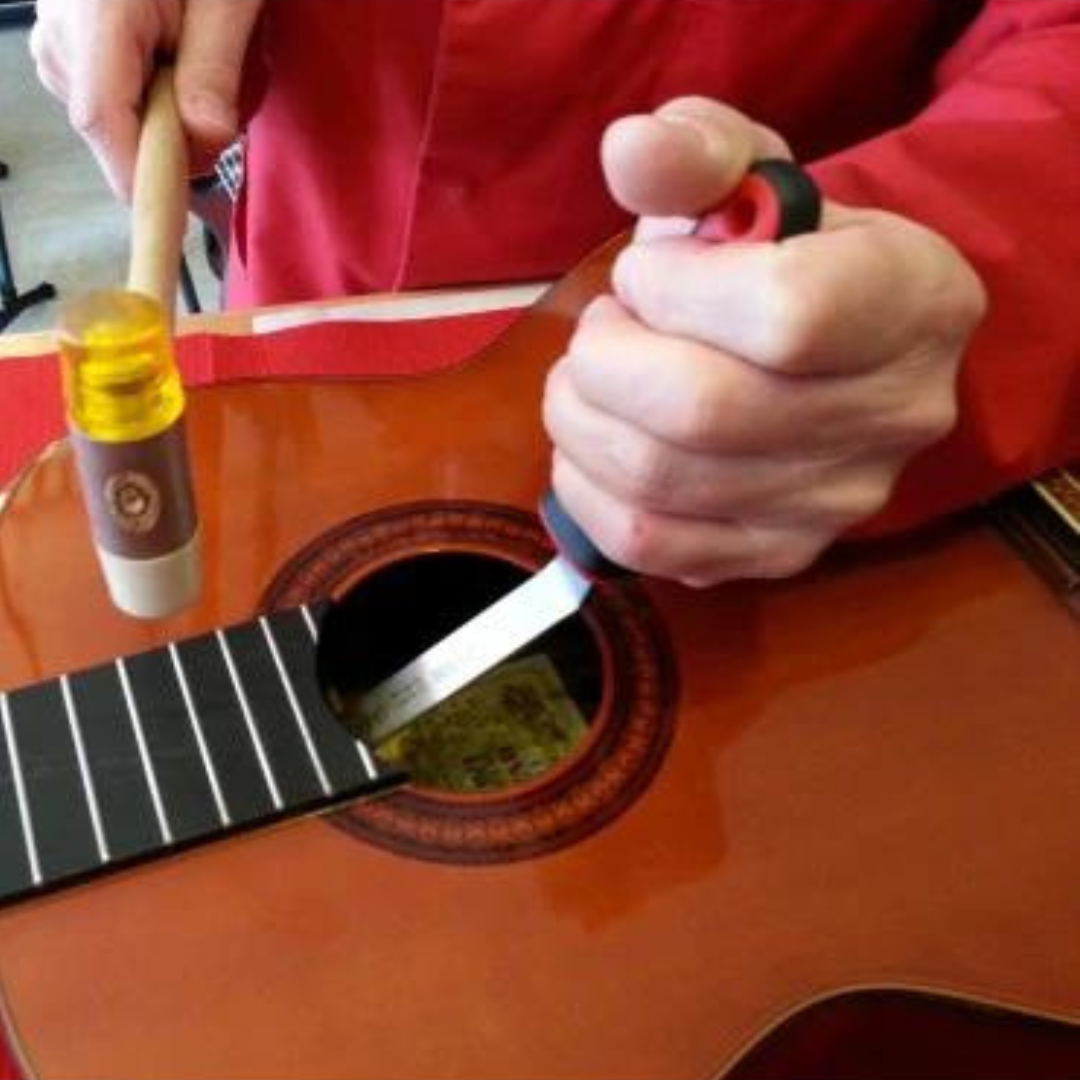 Fret shock absorber being used