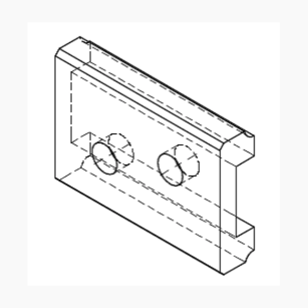 schematic of Fret Tang Cutter Guide Plate