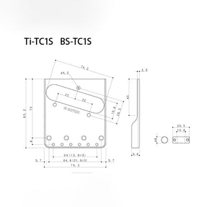 Gotoh Compensated Bridge for Telecaster- Nickel