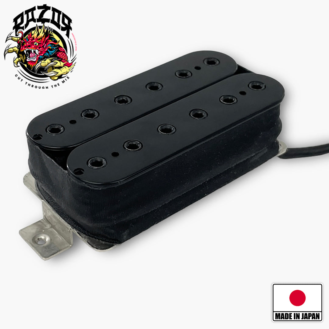 Razor logo and Scream bucker humbucking pickup