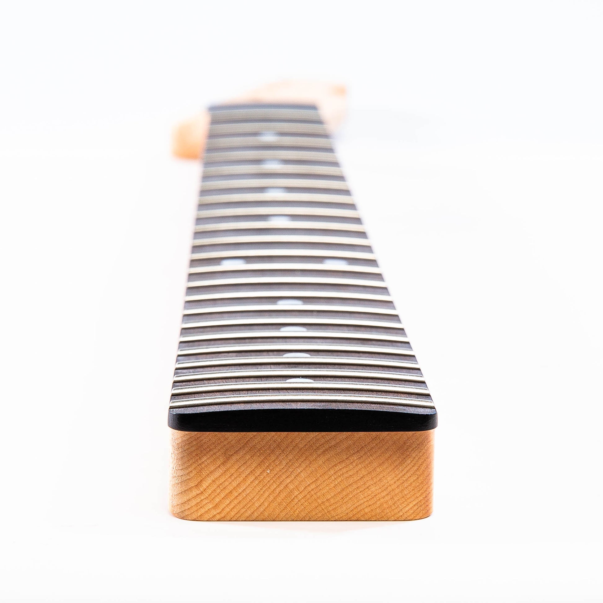 ap select birds eye maple tele neck heel view