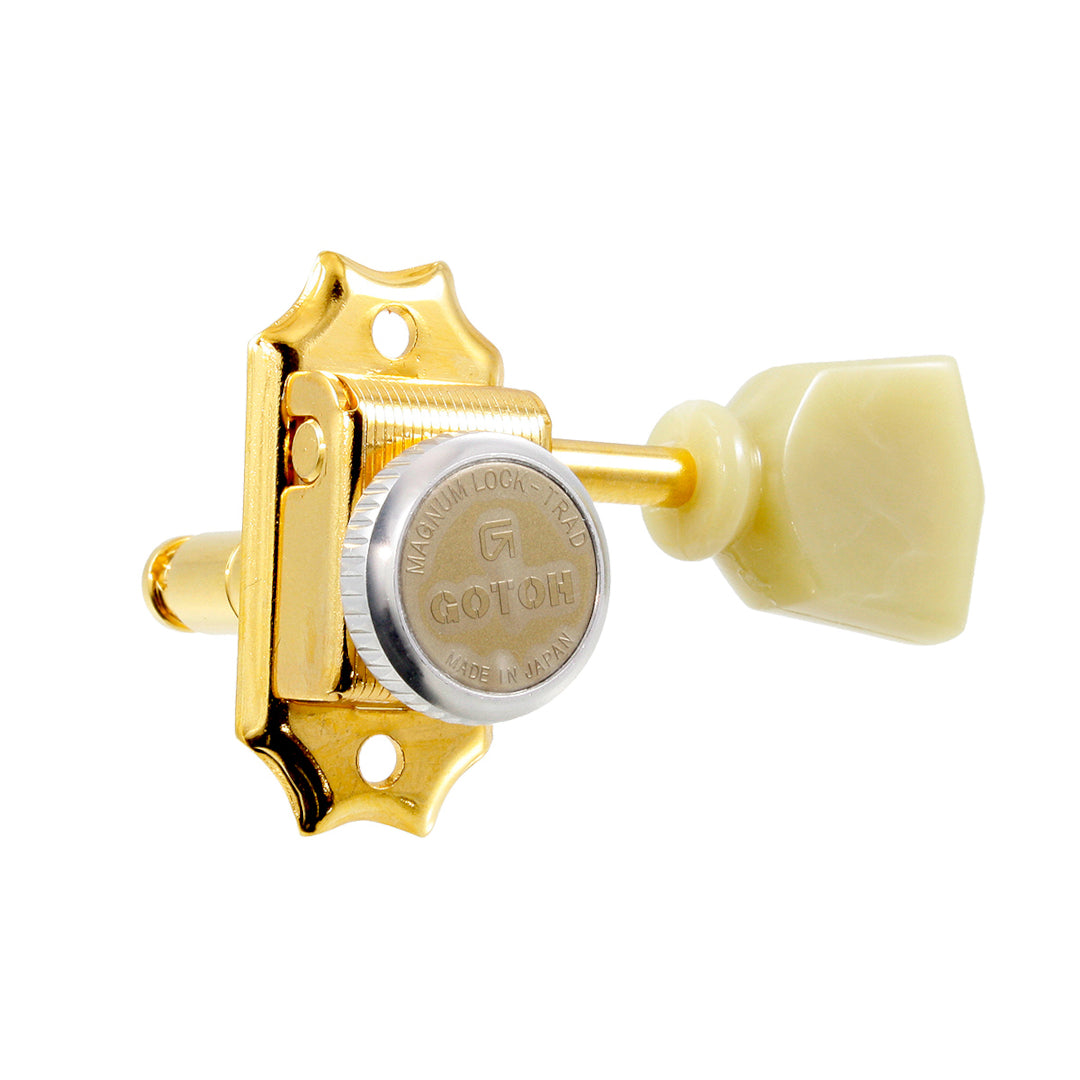 Locking Tuners with Keystone Buttons gold