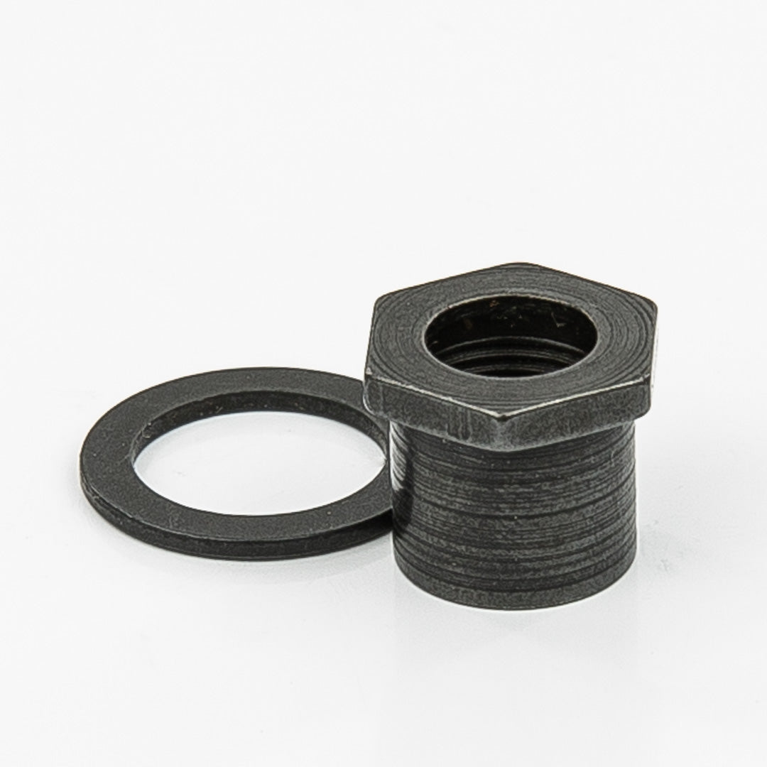 screw-in bushing and washer black