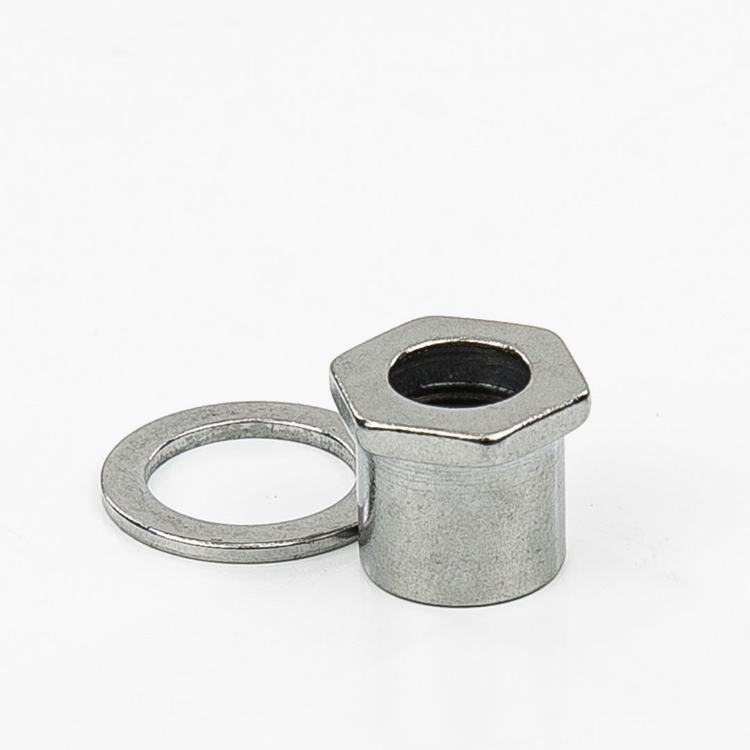 screw-in bushing and washer chrome