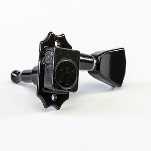 Allparts Top Tier vin mod 3x3 keys w/ keystone button single front view black